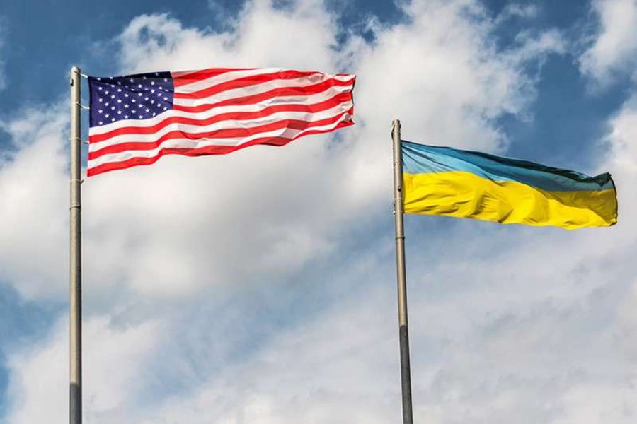 Флаг сша на украине