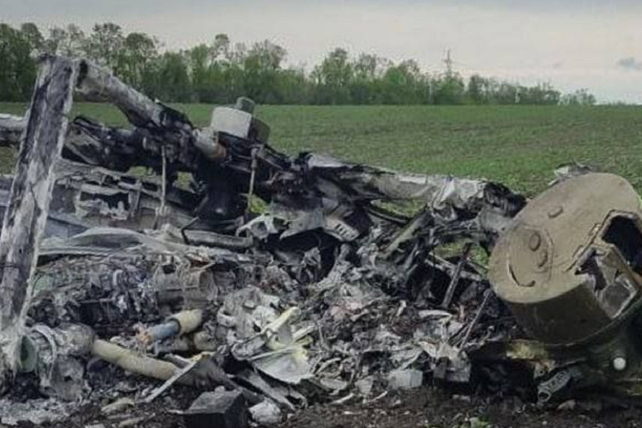 Подбитые вертолеты на Украине. Военные новости харьковское направление