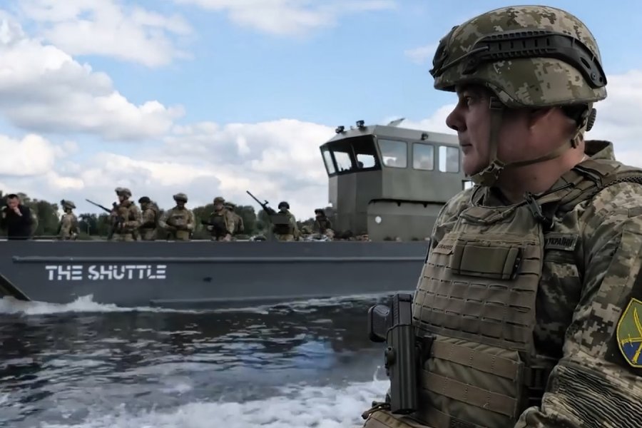 Днепровская флотилия ВМС Украины пополнилась новым десантным катером SHERP the SHUTTLE